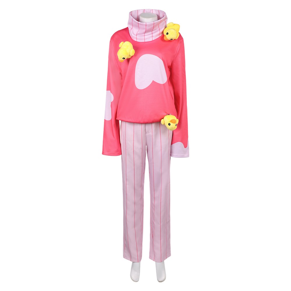 Hazbin Hotel Season 2 Lucifer Pink Pajamas Cosplay Costume Halloween Carnival Outfit