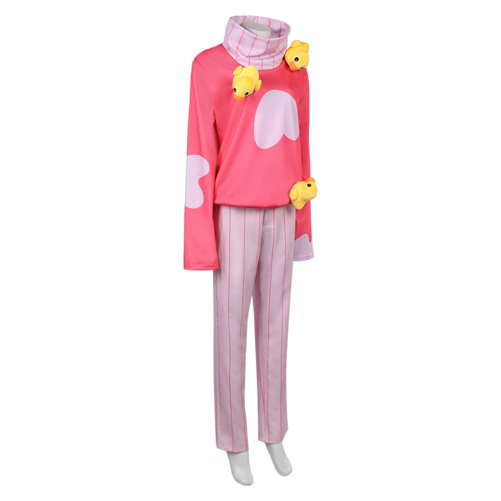 Hazbin Hotel Season 2 Lucifer Pink Pajamas Cosplay Costume Halloween Carnival Outfit