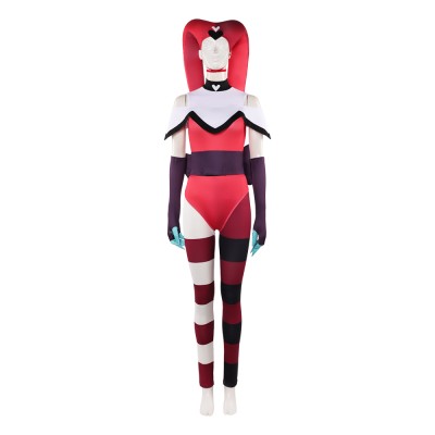 Hazbin Hotel Season 2 Kitty Red Clown Knit Set Cosplay Costume Halloween Carnival Outfit