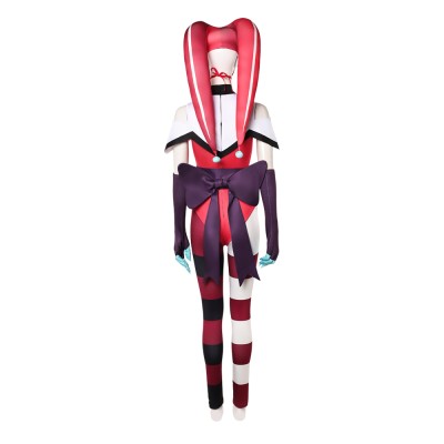 Hazbin Hotel Season 2 Kitty Red Clown Knit Set Cosplay Costume Halloween Carnival Outfit