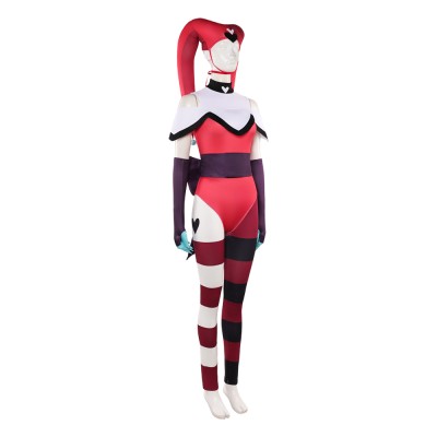 Hazbin Hotel Season 2 Kitty Red Clown Knit Set Cosplay Costume Halloween Carnival Outfit