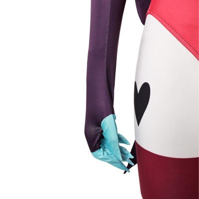 Hazbin Hotel Season 2 Kitty Red Clown Knit Set Cosplay Costume Halloween Carnival Outfit
