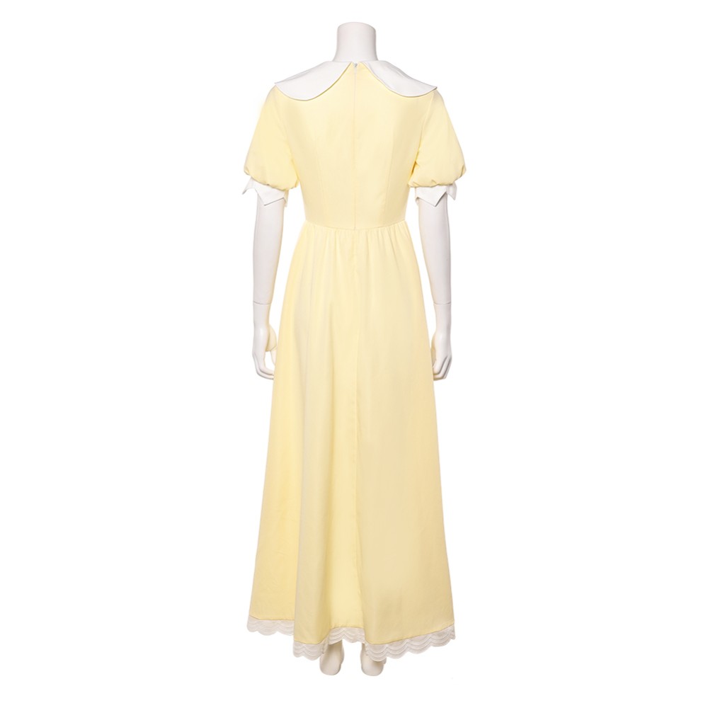 Hazbin Hotel Season 2 Husk Light Yellow Dress Cosplay Costume Halloween Carnival