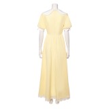 Hazbin Hotel Season 2 Husk Light Yellow Dress Cosplay Costume Halloween Carnival