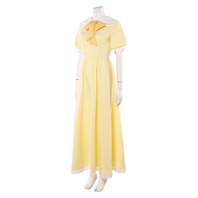 Hazbin Hotel Season 2 Husk Light Yellow Dress Cosplay Costume Halloween Carnival