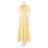Hazbin Hotel Season 2 Husk Light Yellow Dress Cosplay Costume Halloween Carnival