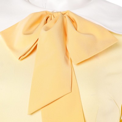 Hazbin Hotel Season 2 Husk Light Yellow Dress Cosplay Costume Halloween Carnival