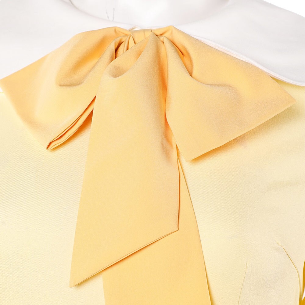 Hazbin Hotel Season 2 Husk Light Yellow Dress Cosplay Costume Halloween Carnival