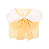Hazbin Hotel Season 2 Husk Light Yellow Dress Cosplay Costume Halloween Carnival