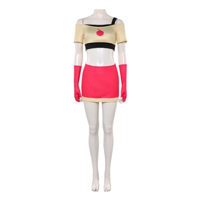 Hazbin Hotel Season 2 Cherri Bomb Top Skirt Set Party Cosplay Costume Halloween Carnival Outfit