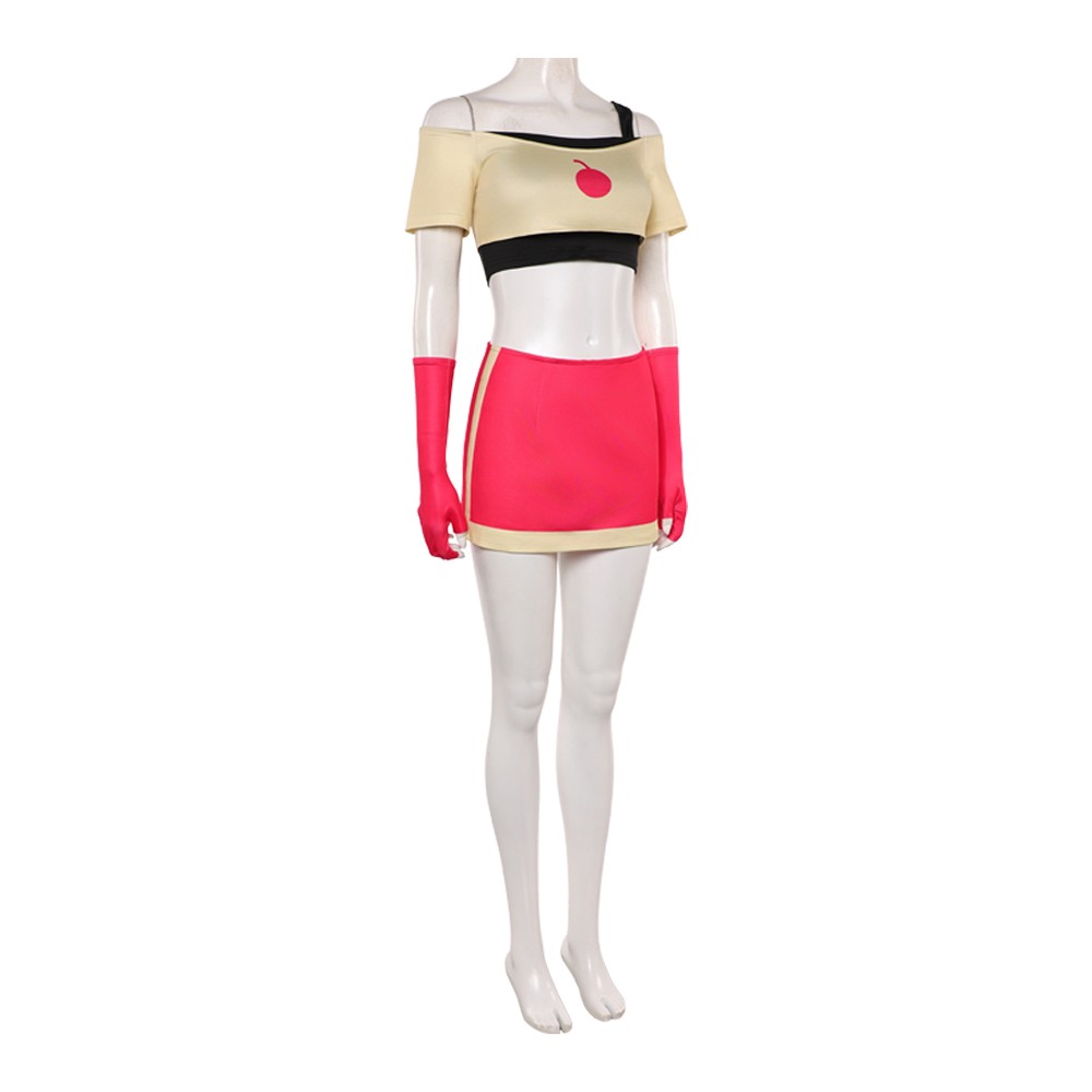 Hazbin Hotel Season 2 Cherri Bomb Top Skirt Set Party Cosplay Costume Halloween Carnival Outfit