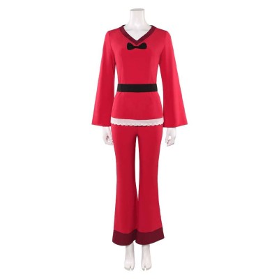 Hazbin Hotel Season 2 Charlie Red Pajamas Sleepwear Party Cosplay Costume Halloween Carnival