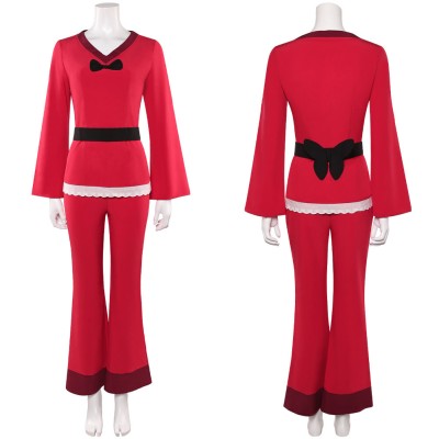 Hazbin Hotel Season 2 Charlie Red Pajamas Sleepwear Party Cosplay Costume Halloween Carnival