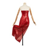 Hazbin Hotel Season 2 Charlie Morningstar Red Sequined Dress Cosplay Costume Halloween Carnival