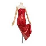 Hazbin Hotel Season 2 Charlie Morningstar Red Sequined Dress Cosplay Costume Halloween Carnival