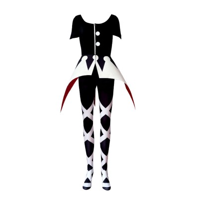 Hazbin Hotel Season 2 Camilla Black Crown Pattern Cosplay Costume Halloween Carnival Outfit