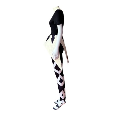 Hazbin Hotel Season 2 Camilla Black Crown Pattern Cosplay Costume Halloween Carnival Outfit