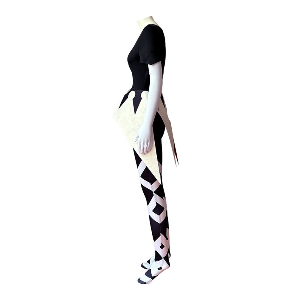 Hazbin Hotel Season 2 Camilla Black Crown Pattern Cosplay Costume Halloween Carnival Outfit