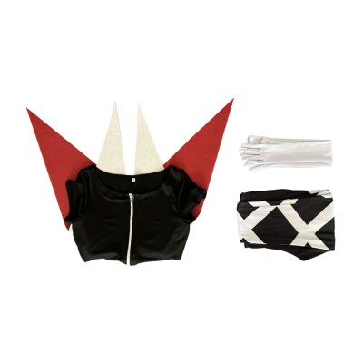 Hazbin Hotel Season 2 Camilla Black Crown Pattern Cosplay Costume Halloween Carnival Outfit