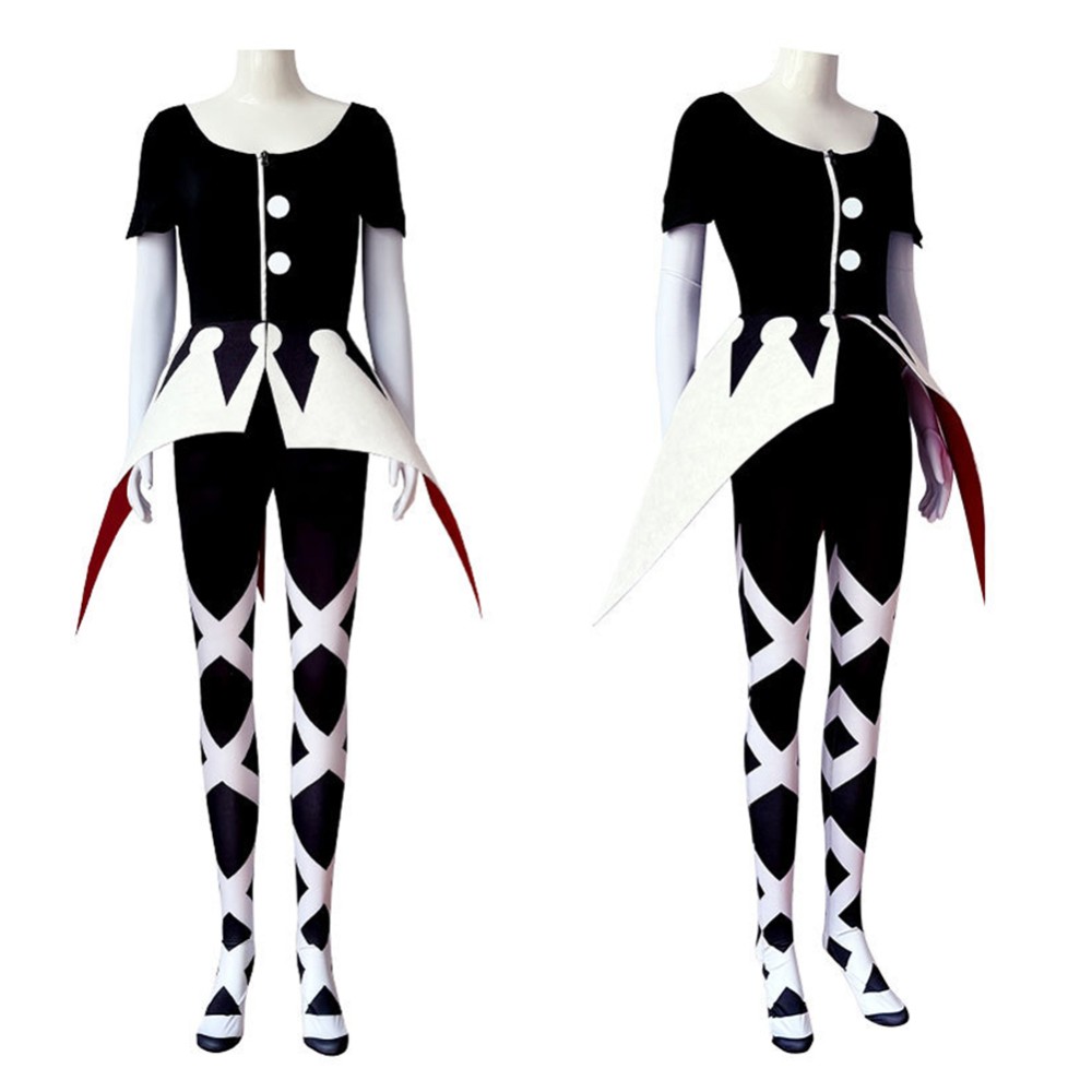 Hazbin Hotel Season 2 Camilla Black Crown Pattern Cosplay Costume Halloween Carnival Outfit