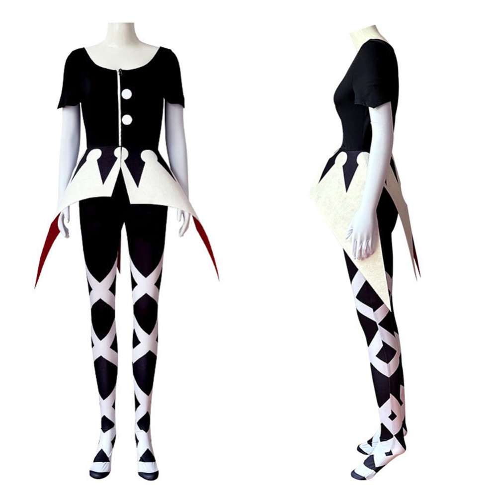 Hazbin Hotel Season 2 Camilla Black Crown Pattern Cosplay Costume Halloween Carnival Outfit