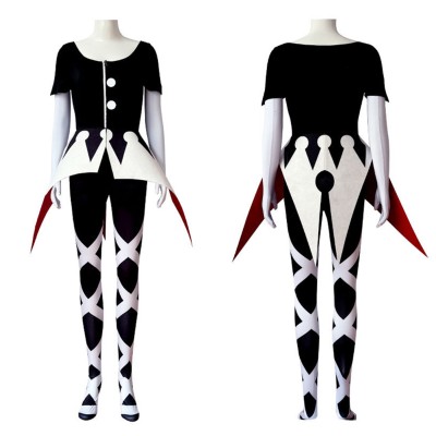 Hazbin Hotel Season 2 Camilla Black Crown Pattern Cosplay Costume Halloween Carnival Outfit