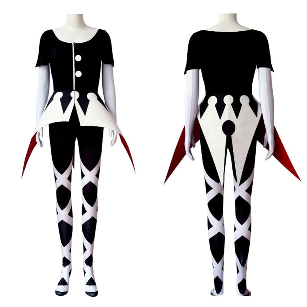 Hazbin Hotel Season 2 Camilla Black Crown Pattern Cosplay Costume Halloween Carnival Outfit