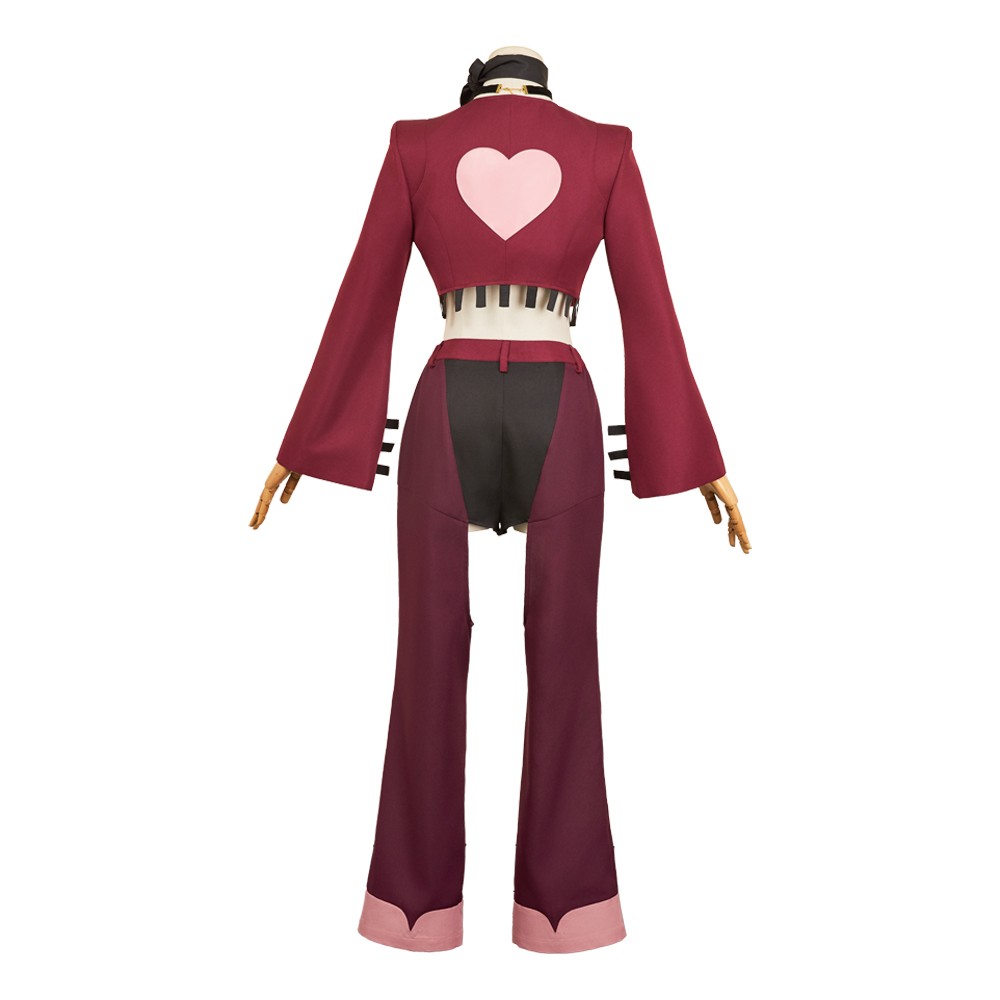 Hazbin Hotel Season 2 Angel Dust Rose Red Cosplay Costume Halloween Carnival Outfit