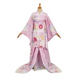 Hazbin Hotel Season 2 Angel Dust Pink Yukata Cosplay Costume Halloween Carnival Outfit