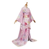 Hazbin Hotel Season 2 Angel Dust Pink Yukata Cosplay Costume Halloween Carnival Outfit