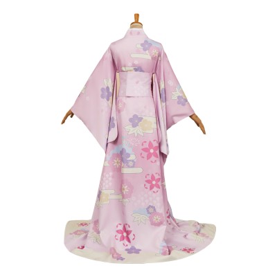 Hazbin Hotel Season 2 Angel Dust Pink Yukata Cosplay Costume Halloween Carnival Outfit