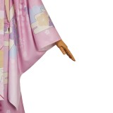 Hazbin Hotel Season 2 Angel Dust Pink Yukata Cosplay Costume Halloween Carnival Outfit