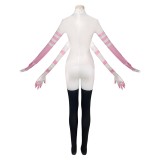 Hazbin Hotel Season 2 Angel Dust Pink White Milk Silk Cosplay Costume Halloween Carnival Outfit