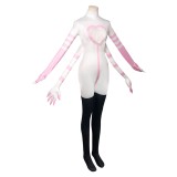 Hazbin Hotel Season 2 Angel Dust Pink White Milk Silk Cosplay Costume Halloween Carnival Outfit