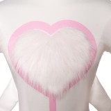 Hazbin Hotel Season 2 Angel Dust Pink White Milk Silk Cosplay Costume Halloween Carnival Outfit