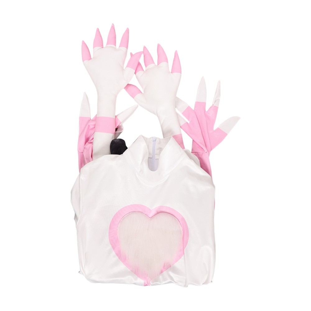 Hazbin Hotel Season 2 Angel Dust Pink White Milk Silk Cosplay Costume Halloween Carnival Outfit