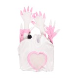 Hazbin Hotel Season 2 Angel Dust Pink White Milk Silk Cosplay Costume Halloween Carnival Outfit
