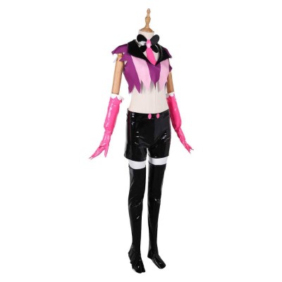 Hazbin Hotel Season 2 Angel Dust Pink Uniform Cosplay Costume Halloween Carnival Outfit