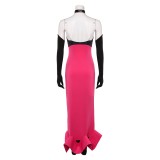 Hazbin Hotel Season 2 Angel Dust Pink Sequined Dress Cosplay Costume Halloween Carnival Outfit