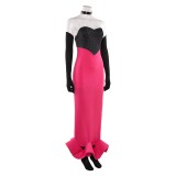 Hazbin Hotel Season 2 Angel Dust Pink Sequined Dress Cosplay Costume Halloween Carnival Outfit