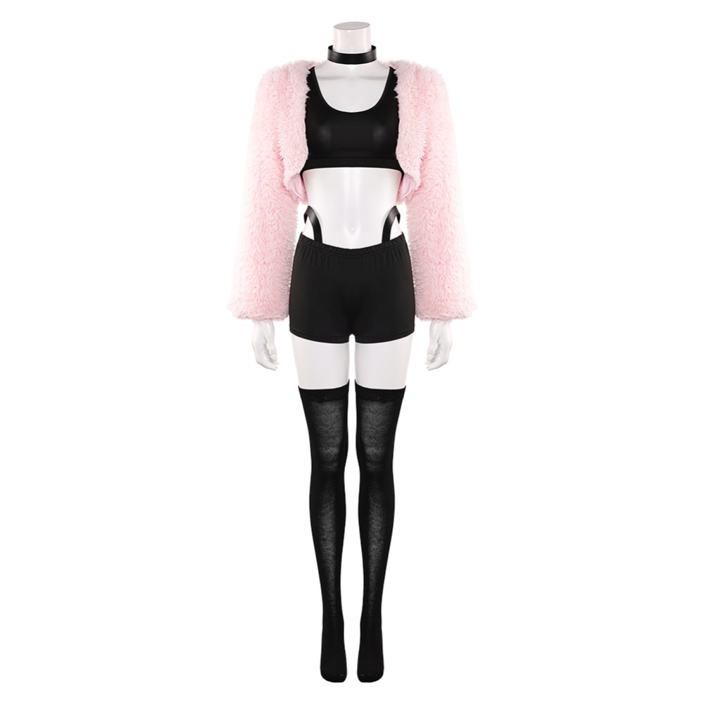 Hazbin Hotel Season 2 Angel Dust Pink Push Cosplay Costume Halloween Carnival Outfit