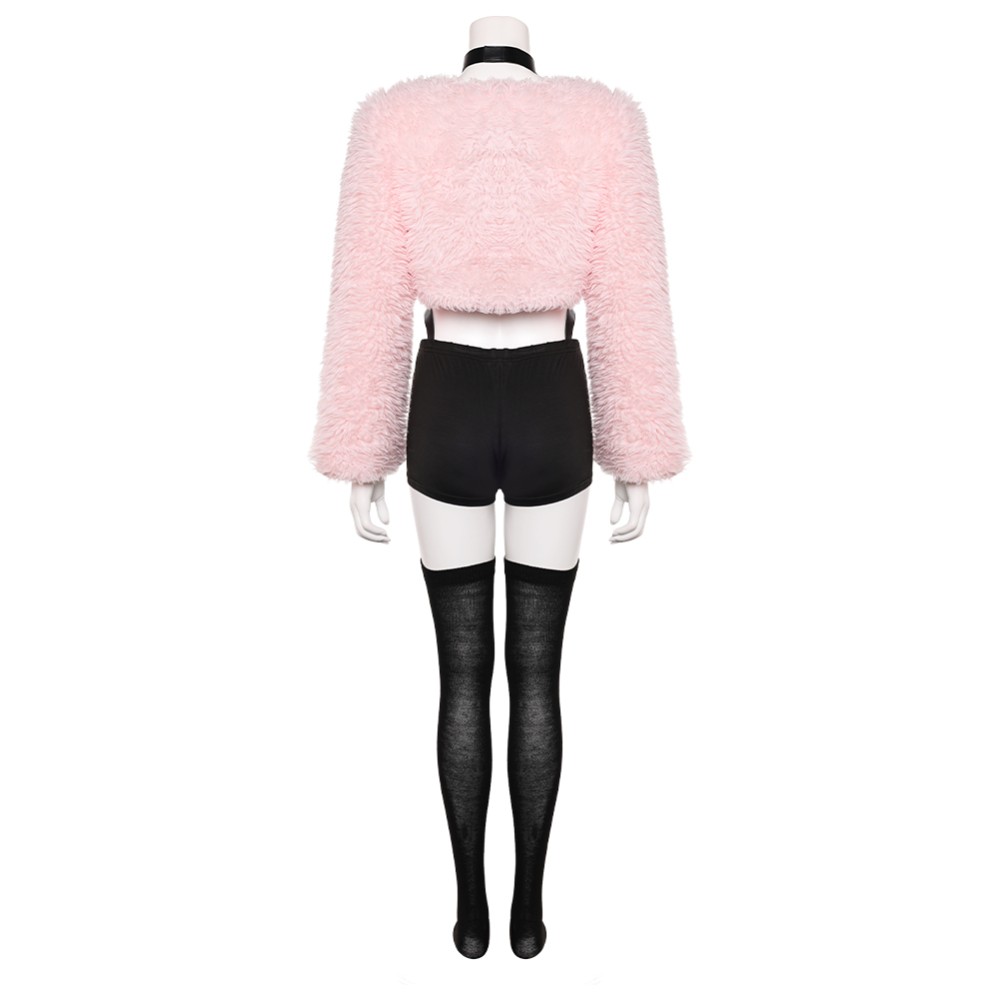 Hazbin Hotel Season 2 Angel Dust Pink Push Cosplay Costume Halloween Carnival Outfit