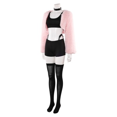 Hazbin Hotel Season 2 Angel Dust Pink Push Cosplay Costume Halloween Carnival Outfit