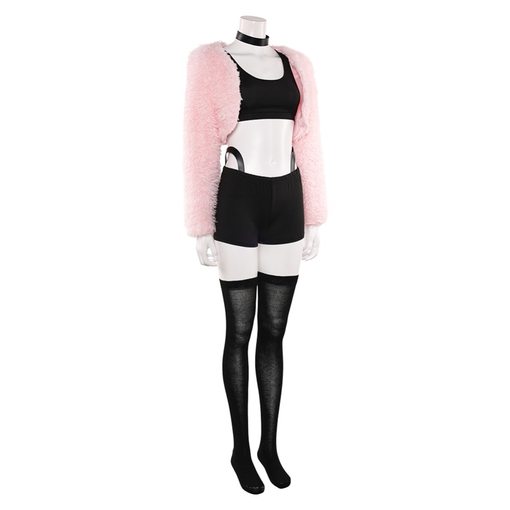 Hazbin Hotel Season 2 Angel Dust Pink Push Cosplay Costume Halloween Carnival Outfit