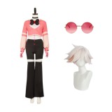 Hazbin Hotel Season 2 Angel Dust Pink Women Cosplay Costume Halloween Carnival Outfit