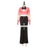 Hazbin Hotel Season 2 Angel Dust Pink Women Cosplay Costume Halloween Carnival Outfit