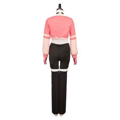 Hazbin Hotel Season 2 Angel Dust Pink Women Cosplay Costume Halloween Carnival Outfit