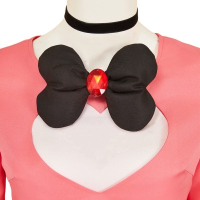 Hazbin Hotel Season 2 Angel Dust Pink Women Cosplay Costume Halloween Carnival Outfit
