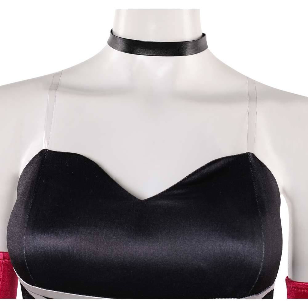 Hazbin Hotel Season 2 Angel Dust Long Gloves Black Dress Cosplay Costume Halloween Carnival Outfit