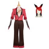 Hazbin Hotel Season 2 Alastor Red Uniform Cosplay Costume Halloween Carnival Outfit